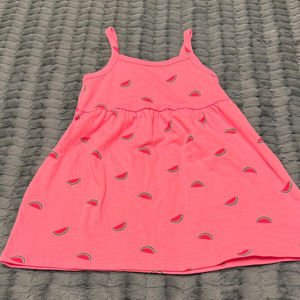 Old Navy Pink Watermelon Print Kids Casual Dress
